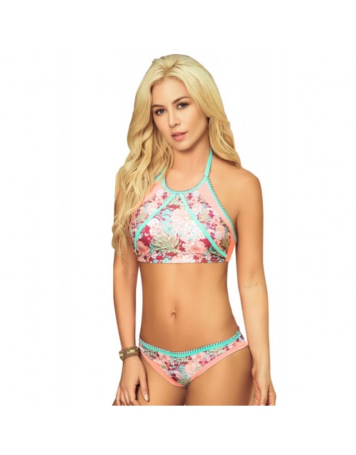 Bikini sexy fleuri top brassière et tanga - MAR6934PRT Bikini sexy fleuri top brassière et tanga - MAR6934PRT