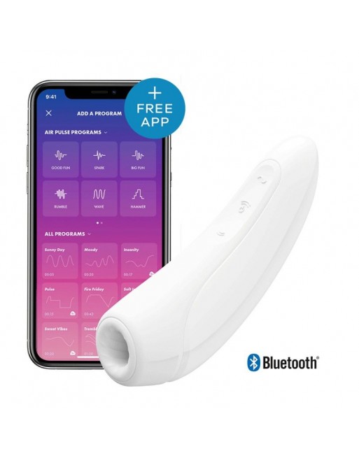 Stimulateur connecté Satisfyer Curvy 1 - Blanc Stimulateur connecté Satisfyer Curvy 1 - Blanc