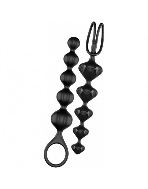 Chaînes Anales Beads Satisfyer 2 pcs - Noir Chaînes Anales Beads Satisfyer 2 pcs - Noir