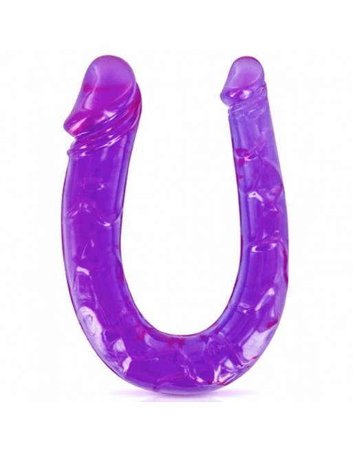 Double dong gode fléxible violet 29.5cm - CC570045