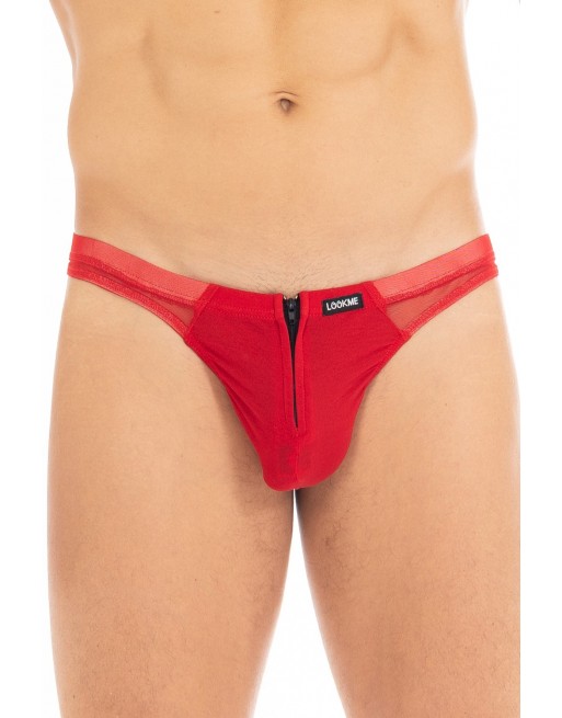 String rouge avec double zip Wiz - LM16-57RED String rouge avec double zip Wiz - LM16-57RED