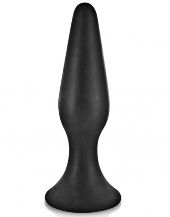 Plug anal noir 15cm avec ventouse - CC5700403010