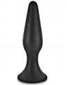 Plug anal noir 15cm avec ventouse - CC5700403010