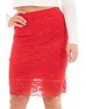 Jupe longue rouge Catalina - LSK2-LRED