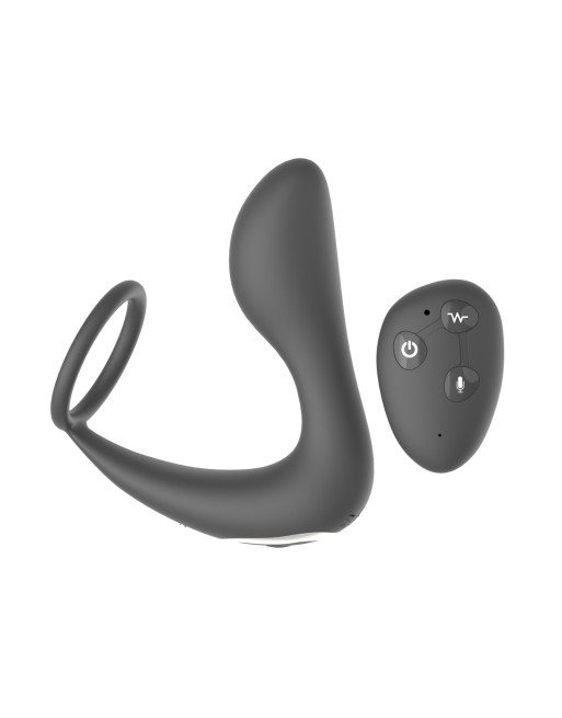 Stimulateur de prostate télécommandé avec micro décharge électrique et avec option commande vocale JUNO - WS-NV526