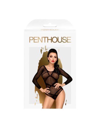 Body fantaisie noir manches longues
